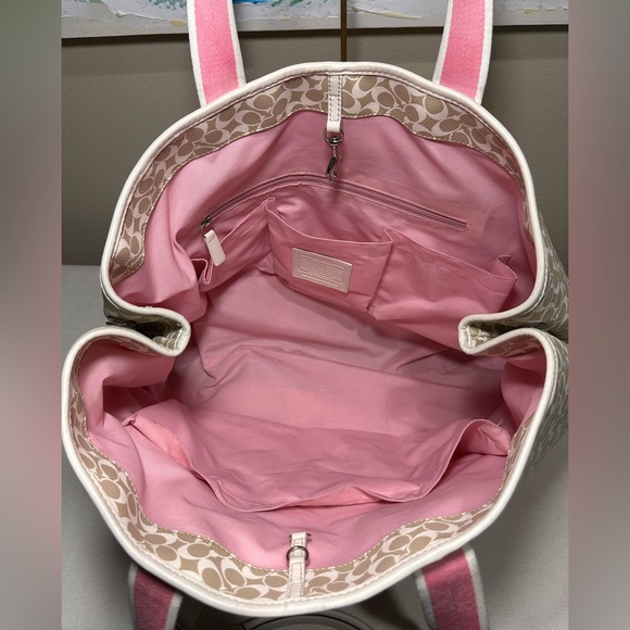 Coach Heritage Stripe Signature Chelsea Tote (2010) - Style F15137 - Picture 7 of 15